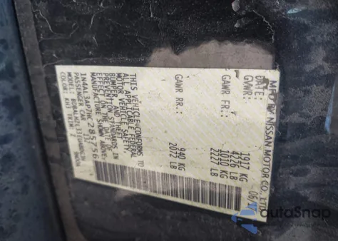 2017 Nissan Altima 2.5 Sr z USA, uszkodzony, nr VIN 1N4AL3AP7HC285756